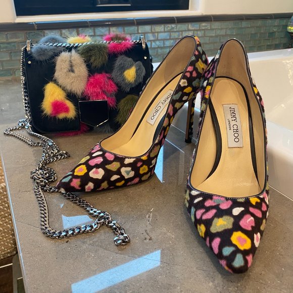 BUNDLE Jimmy Choo London Calfskin Pumps & Handbag - Picture 10 of 12